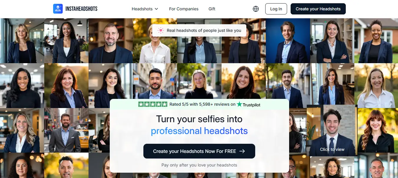 Instant AI Headshot Generator – InstaHeadshots