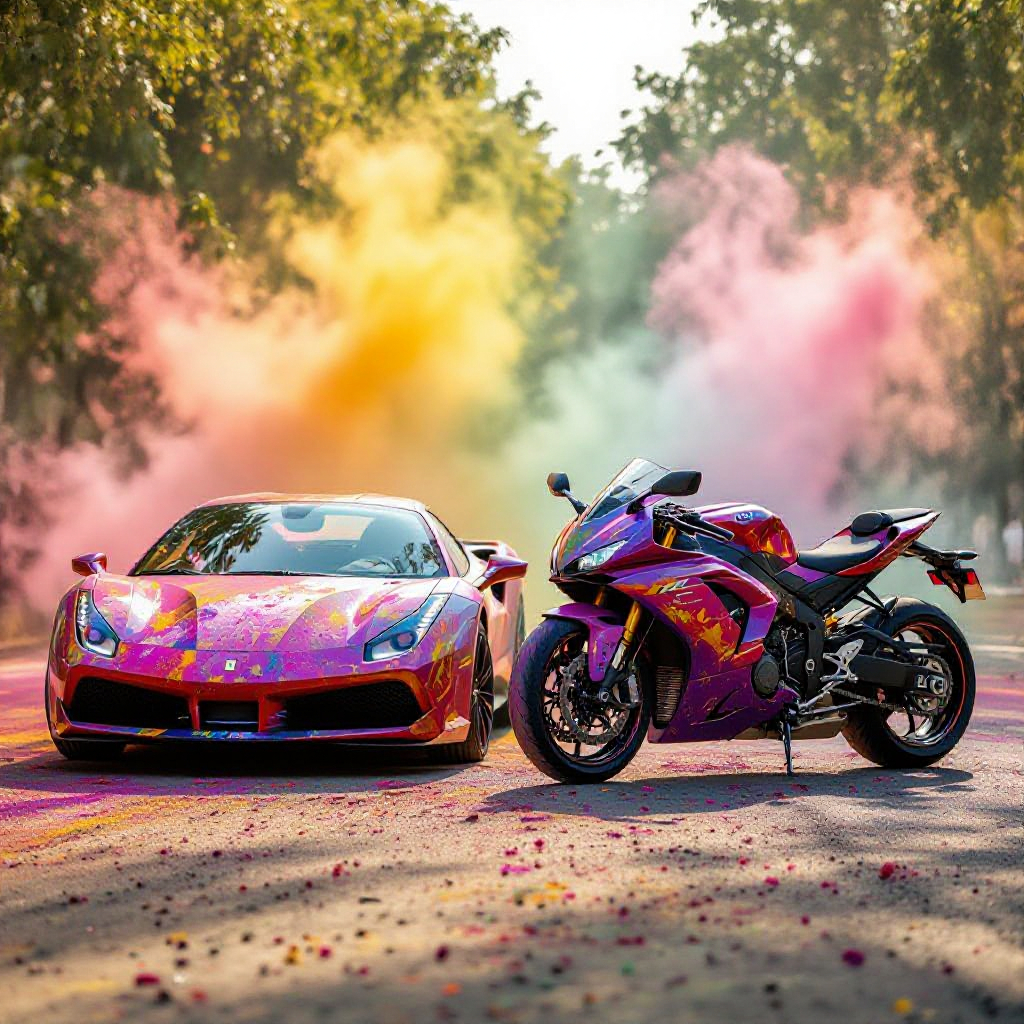 Instant Holi Photo Prompt for AI
