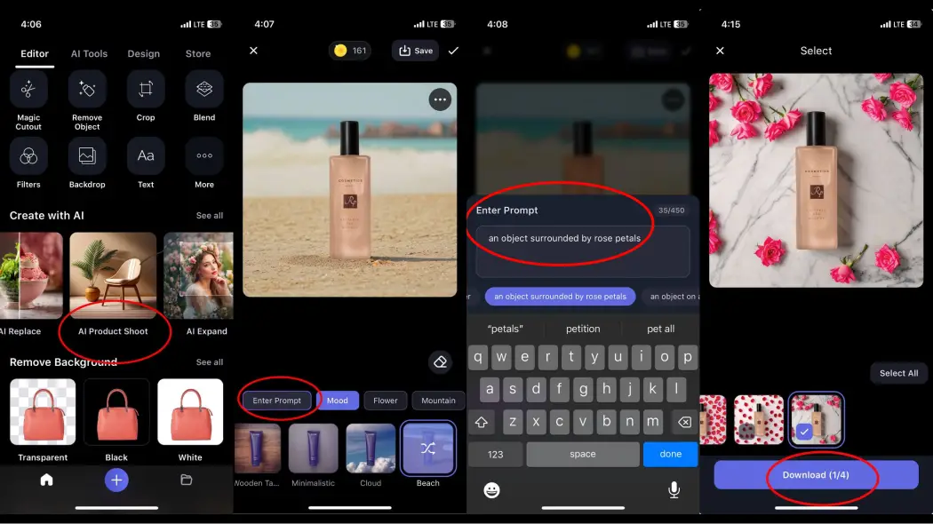 LightX: AI‑Generated Custom Backgrounds for Product Photos
