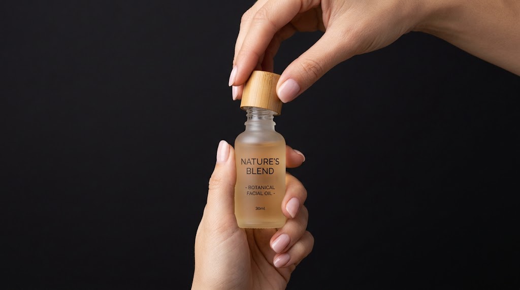 Minimalist Product Photography with Hands on Neutral Background