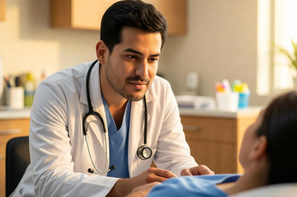 Photorealistic Doctor Portrait in Clinic Setting