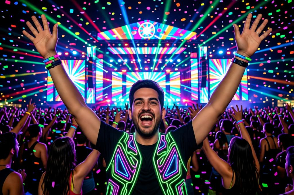 Photorealistic Tomorrowland Festival Portrait