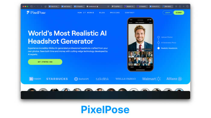 Pixelpose AI: Professional Headshot Generator