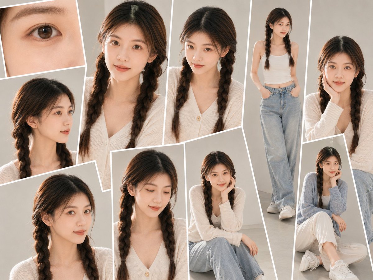 Prompt for Realistic Multi-Portrait Studio Collage with AI