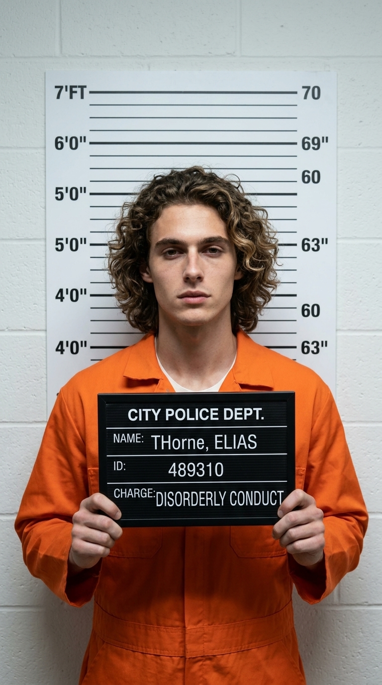 Realistic Police Mugshot Prompt with Booking Board