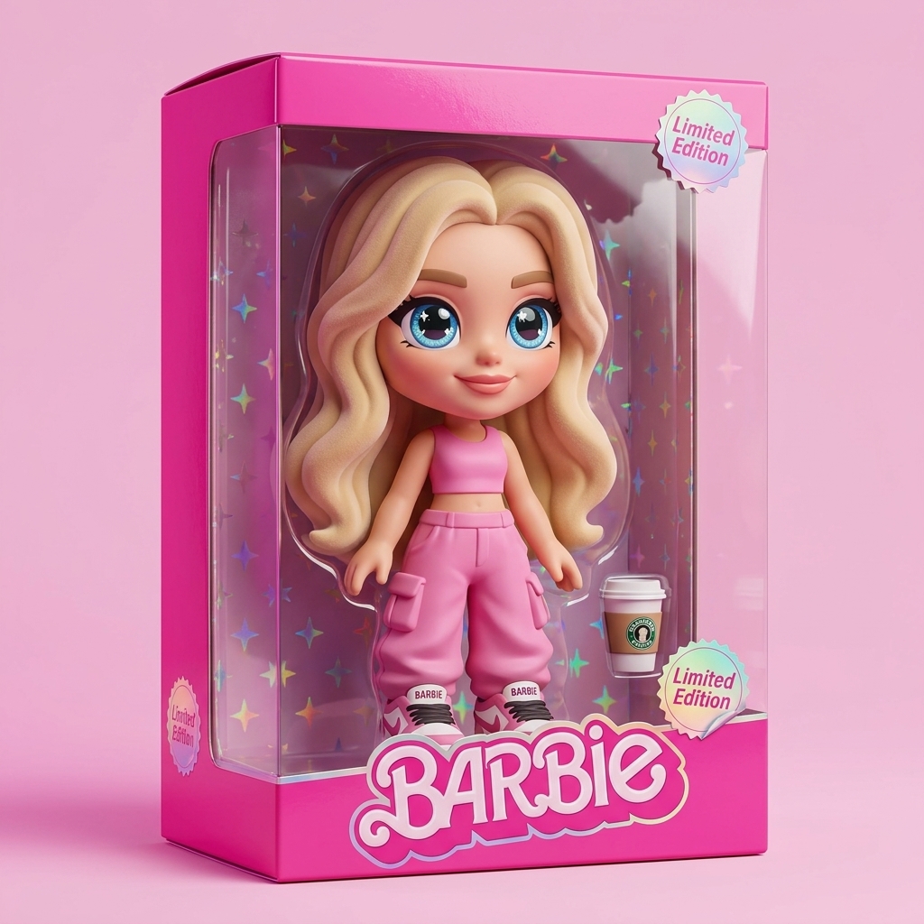 Toy Photography Vinyl Collect in Barbie Pink
