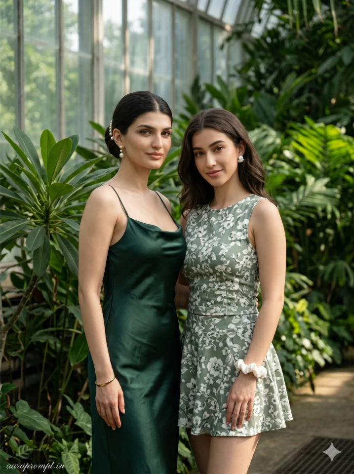 Tropical Garden Sisters Gemini Prompt
