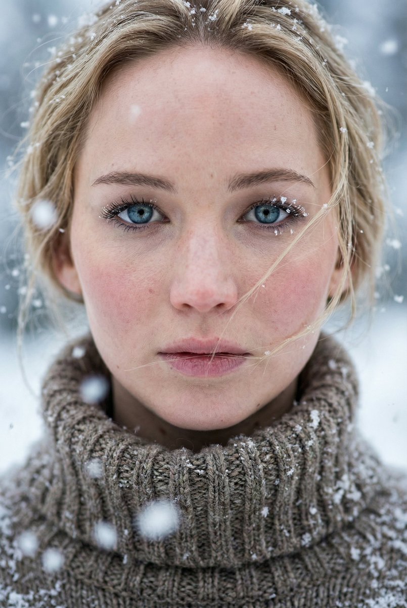Ultra-Photorealistic AI Prompt for Hyper-Realistic Winter Portrait Close-Ups