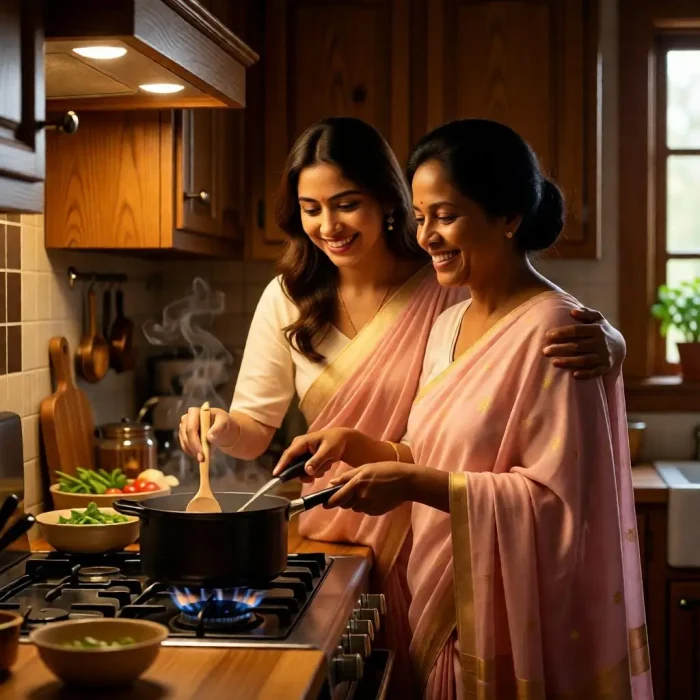 Warm Kitchen Mom Moment