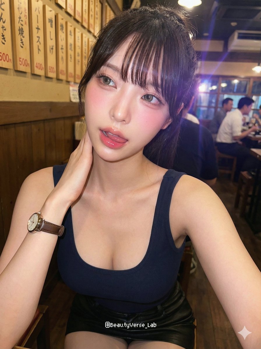AI Prompt for a Tipsy, Sultry Selfie Portrait with Strict Character Lock