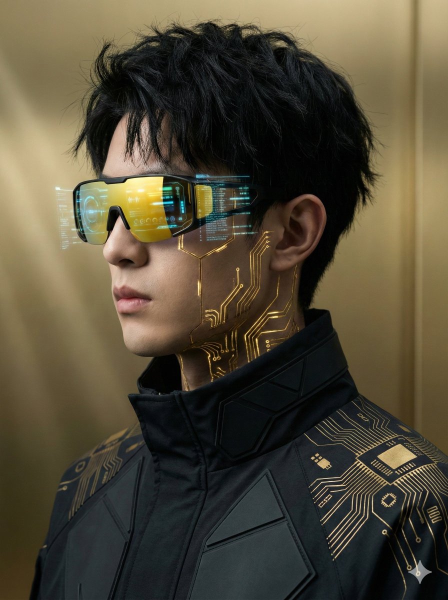 AI Prompt for Futuristic Cyberpunk Portrait Generation