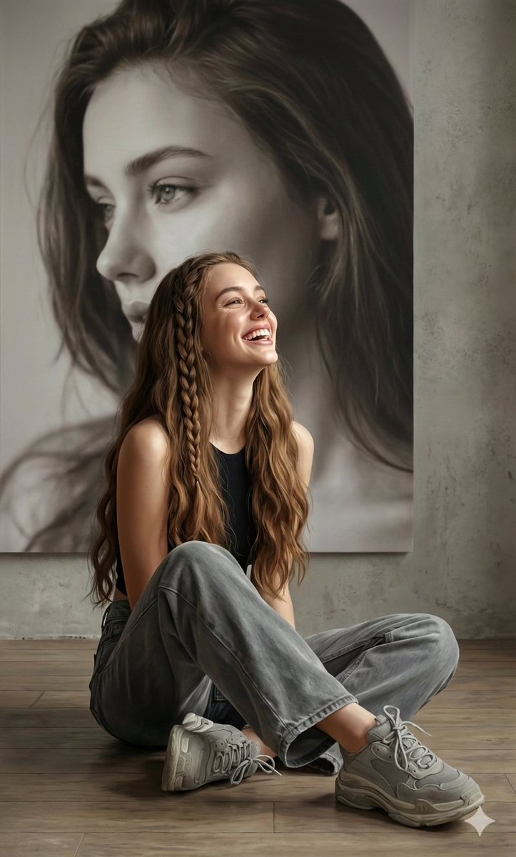 AI Prompt for Hyperrealistic Monochrome Self-Portrait Art