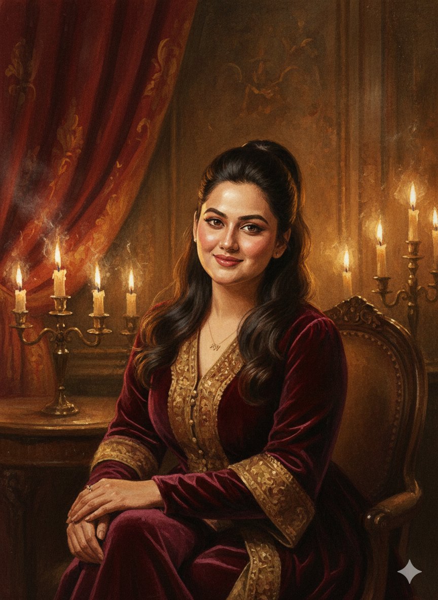 Prompt for Realistic Baroque Canvas Portraits with Candlelight Effects