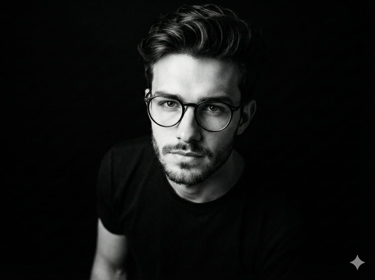 AI Prompt for Dramatic Black and White Portraits: Generate Professional-Grade Face Shots