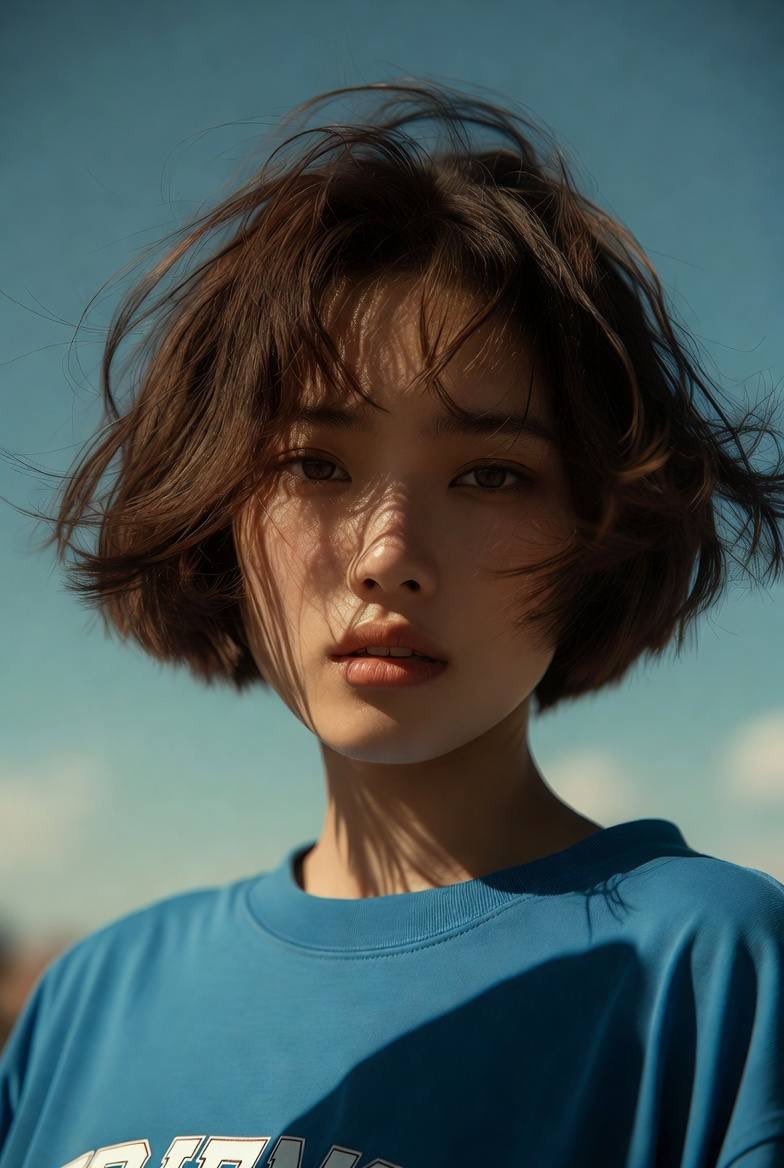 AI Prompt for Dreamy Portrait under Golden Hour Sky