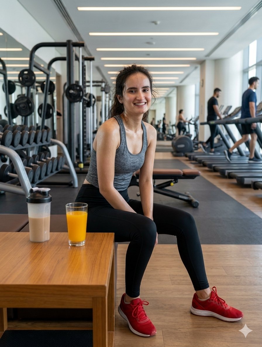 AI Prompt for Luxury Gym Fitness Portrait