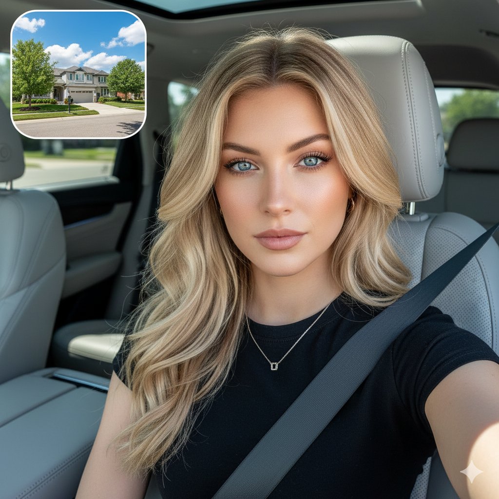 AI Prompt for Realistic Luxury SUV Portrait with Lifestyle Shot