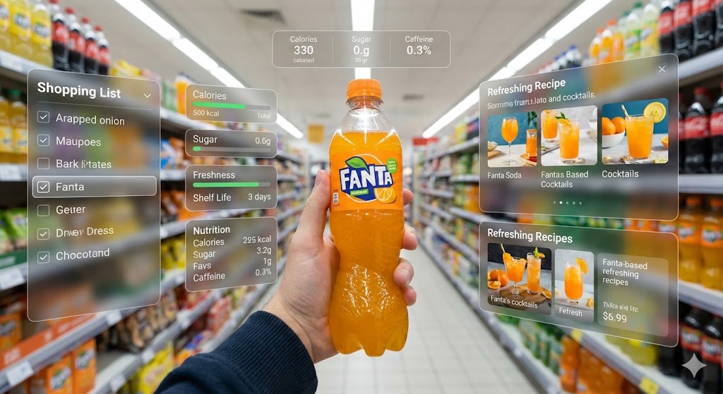 AI Prompt for Hyper-Realistic Retail Product Image with Futuristic UI