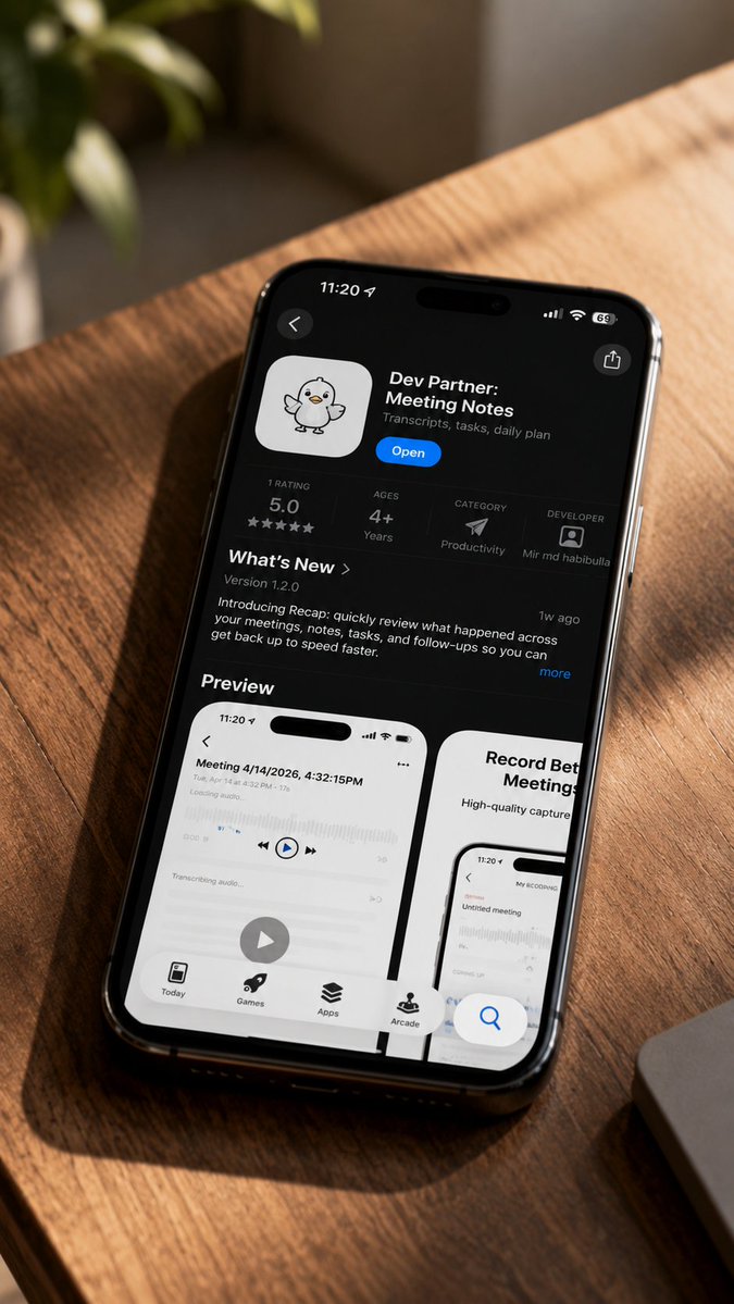 AI Prompt for iPhone App Store Listing Mockup