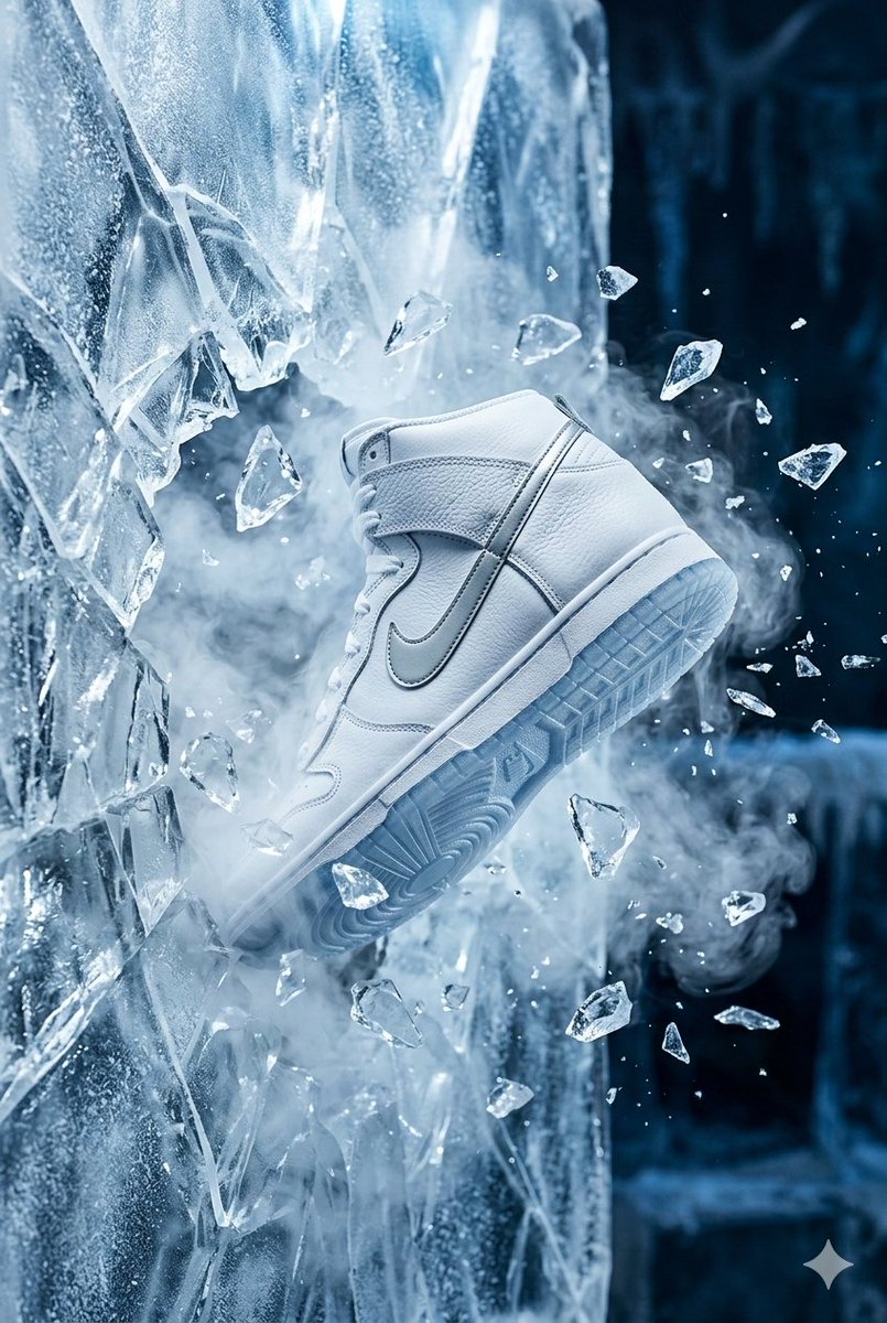 AI Prompt for Nike Product 3D Render with Luxury and Frosty Texture