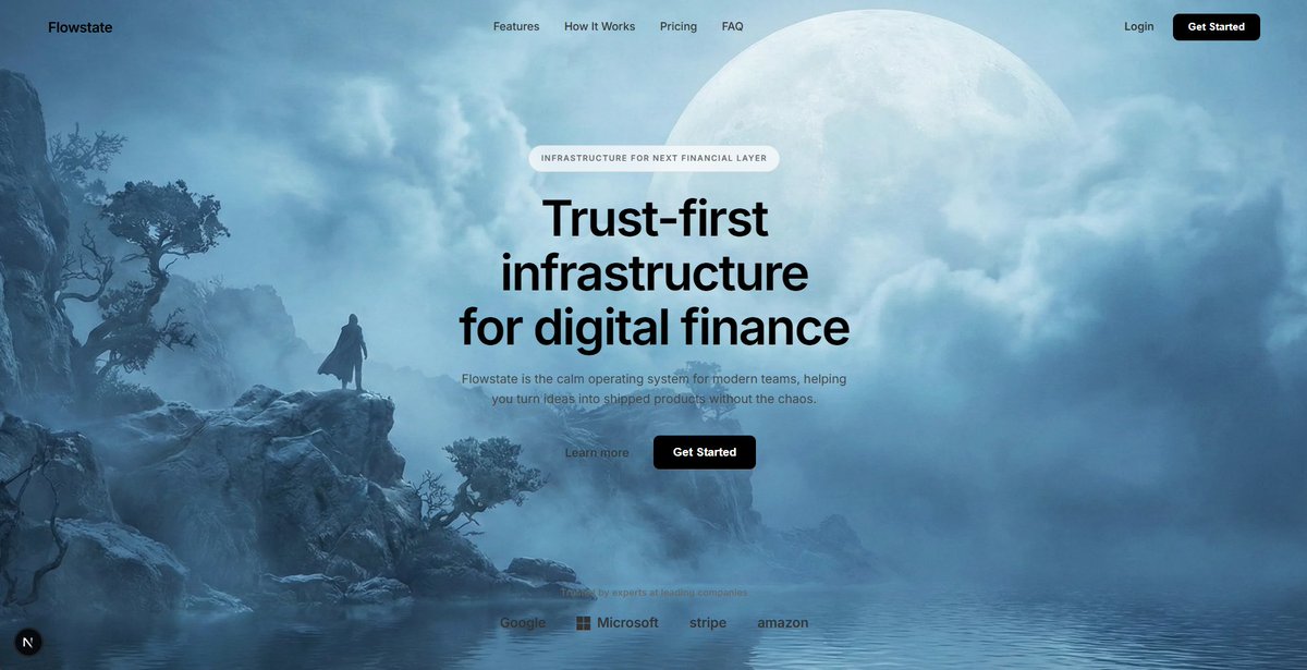 AI Prompt for Cyberpunk Sci-Fi Moon Landscape and Modern Fintech UI Design