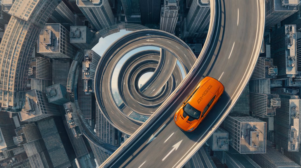 AI Prompt for Dynamic Blade Runner-Inspired Cityscape with Accelerating Low-Profile Sports Car