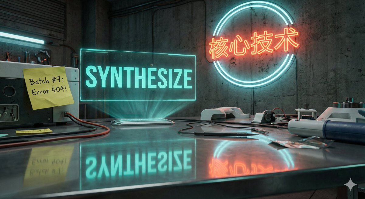 AI Prompt for Futuristic Cyberpunk Lab Scene with Neon Text