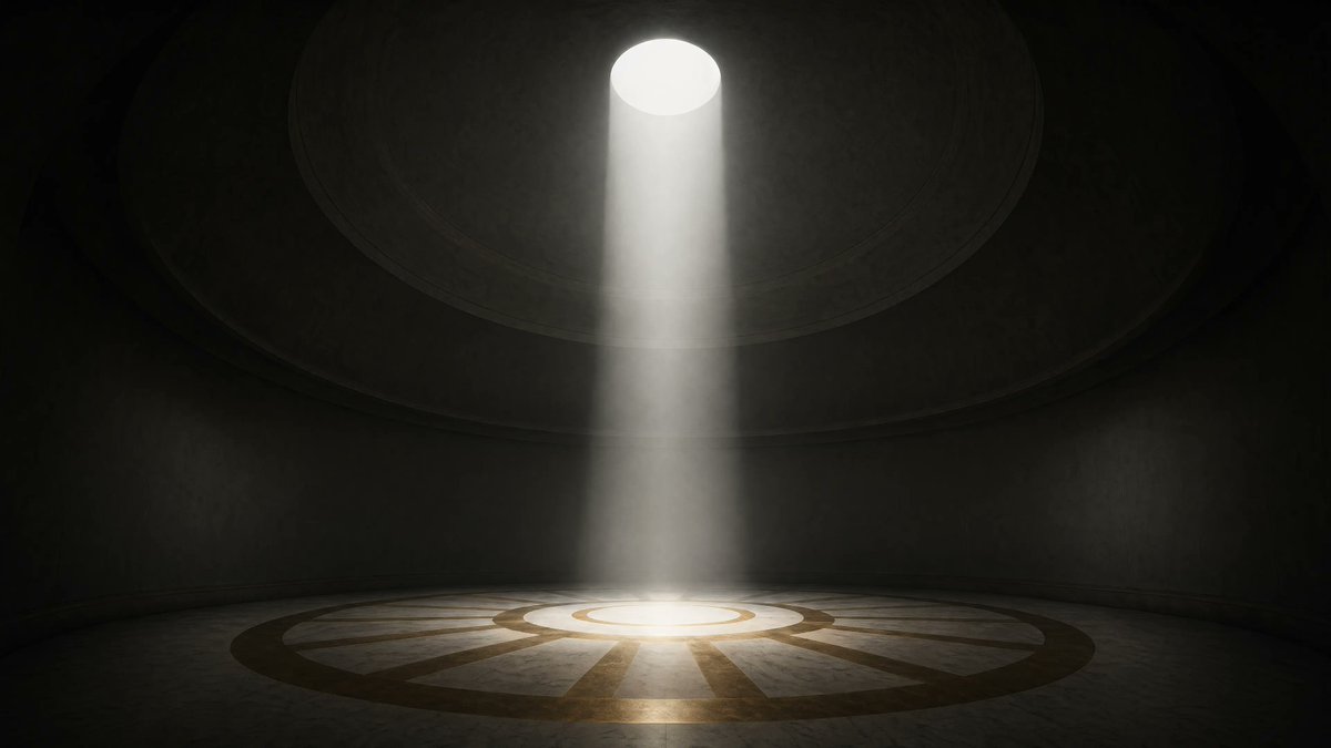 Cinematic Circular Sci-Fi Chamber