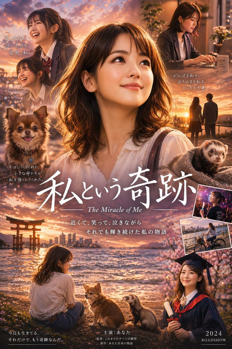 AI Prompt for Japanese-Style Film Collage Posters