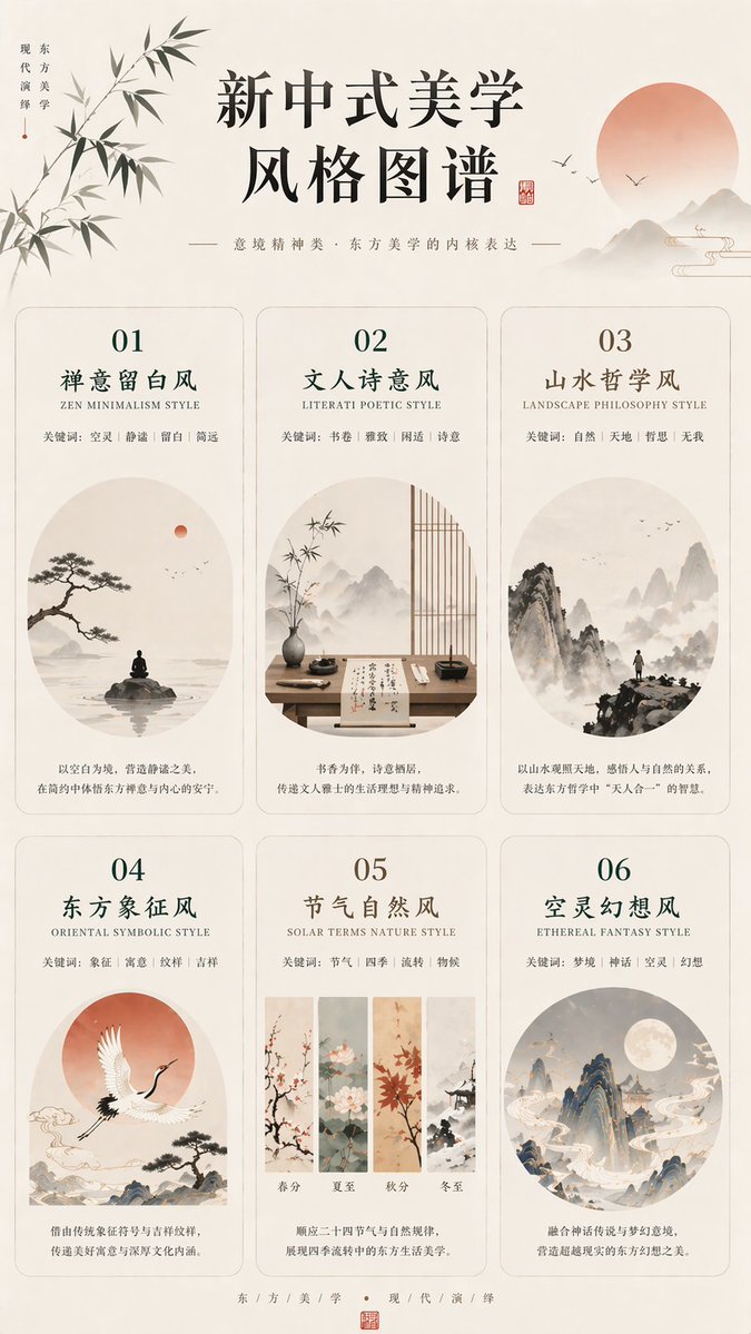 AI Prompt for New Chinese Aesthetics: 6 Unique Styles for Mood Boards and Brand Direction