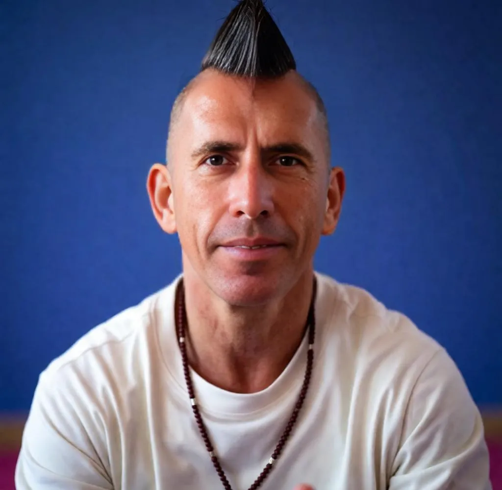 Exaggerated Mohawk Hairstyle AI Prompt