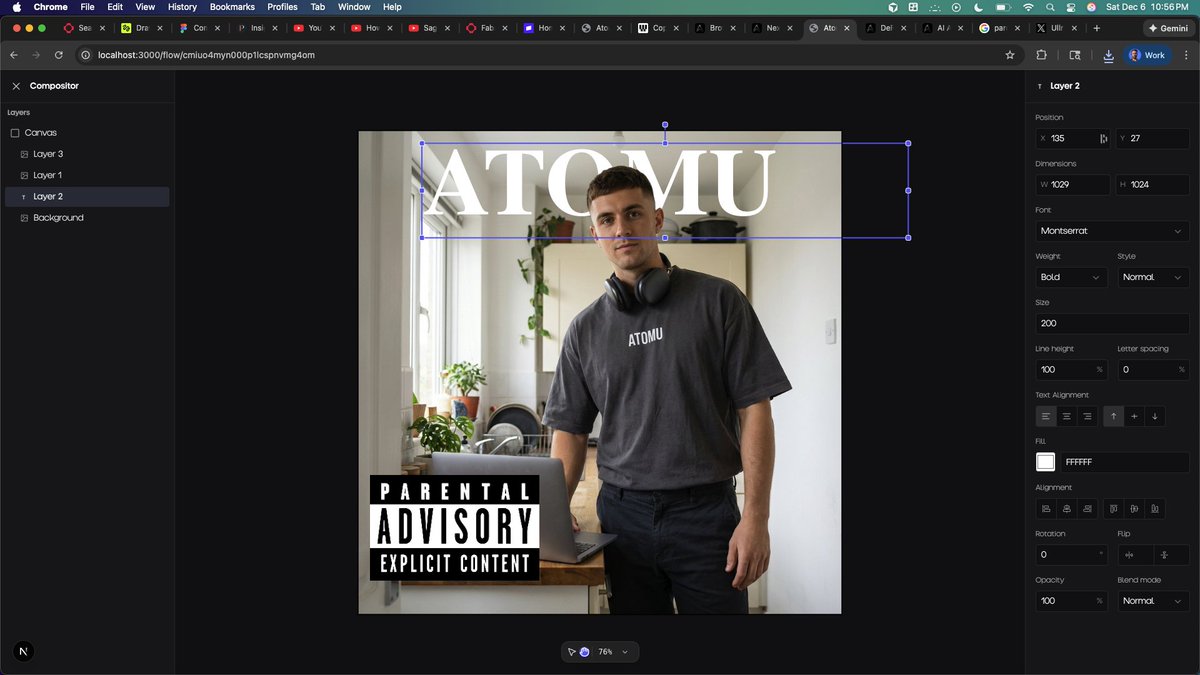 AI Prompt for Image Font Change Template: Bebas Neue Pro/Signia Pro Thick