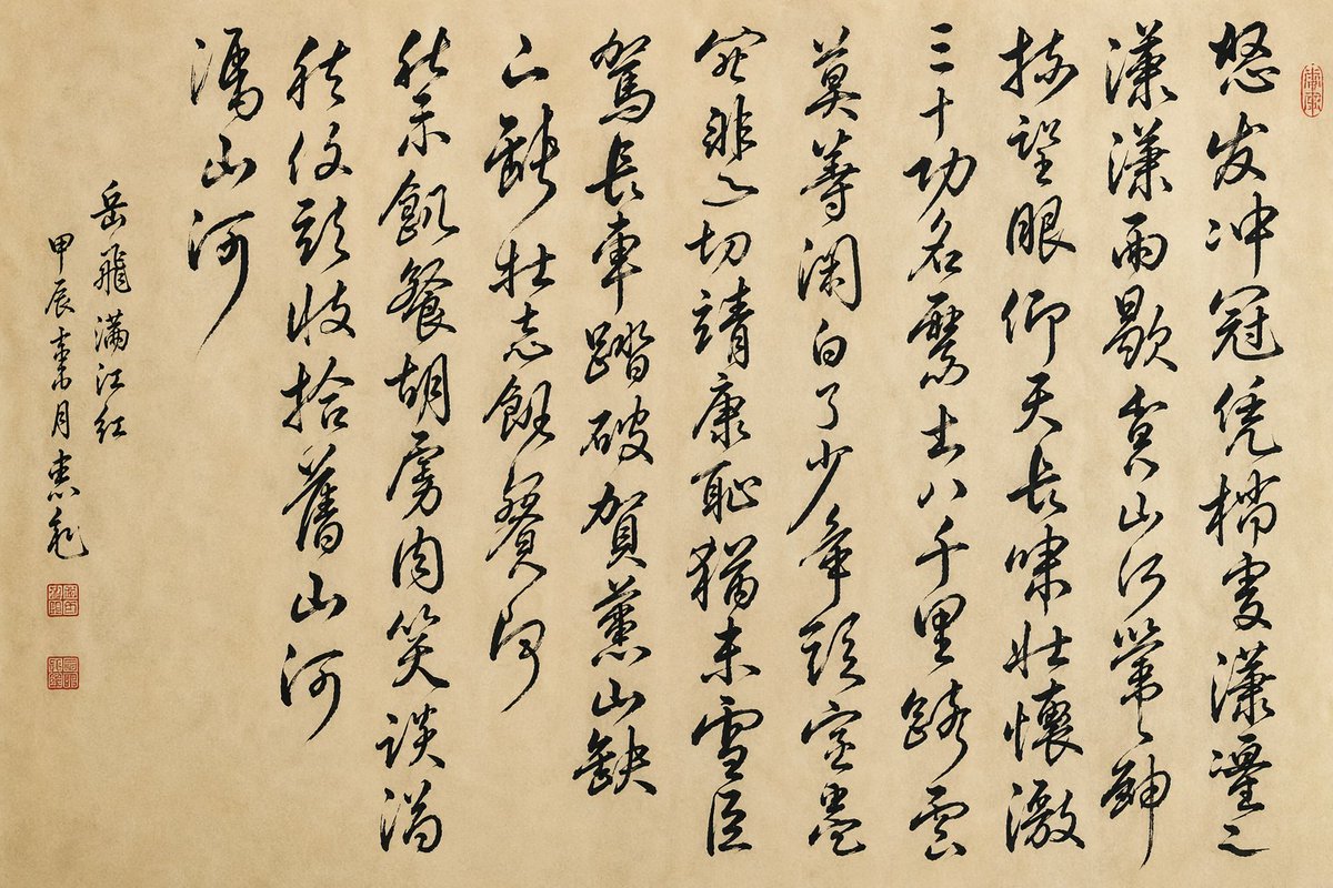AI Prompt for Traditional Chinese Calligraphy Artwork