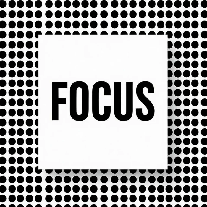 Minimalist Focus Typography T-Shirt Design