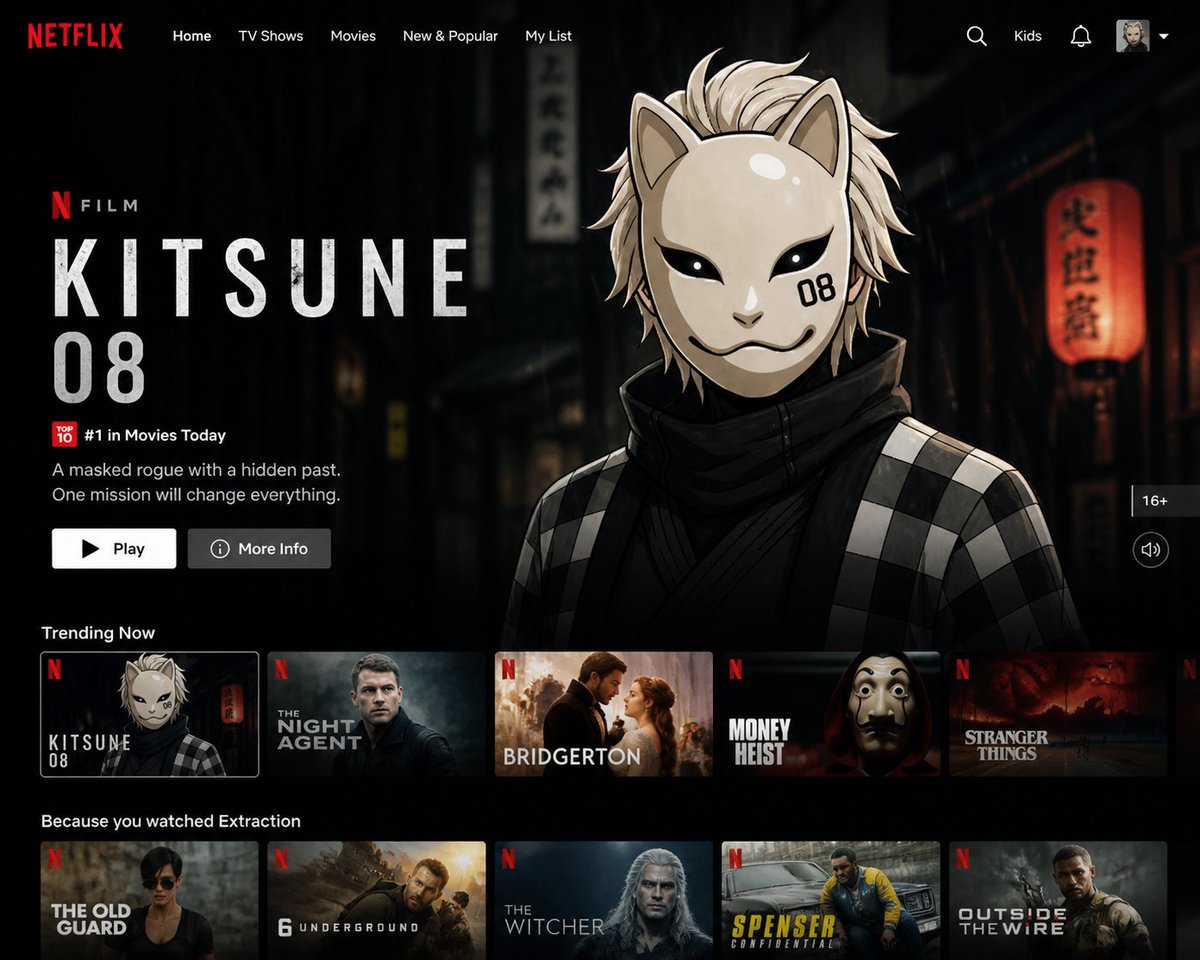 AI Prompt for Custom Netflix UI Design with Image Upload and Typography