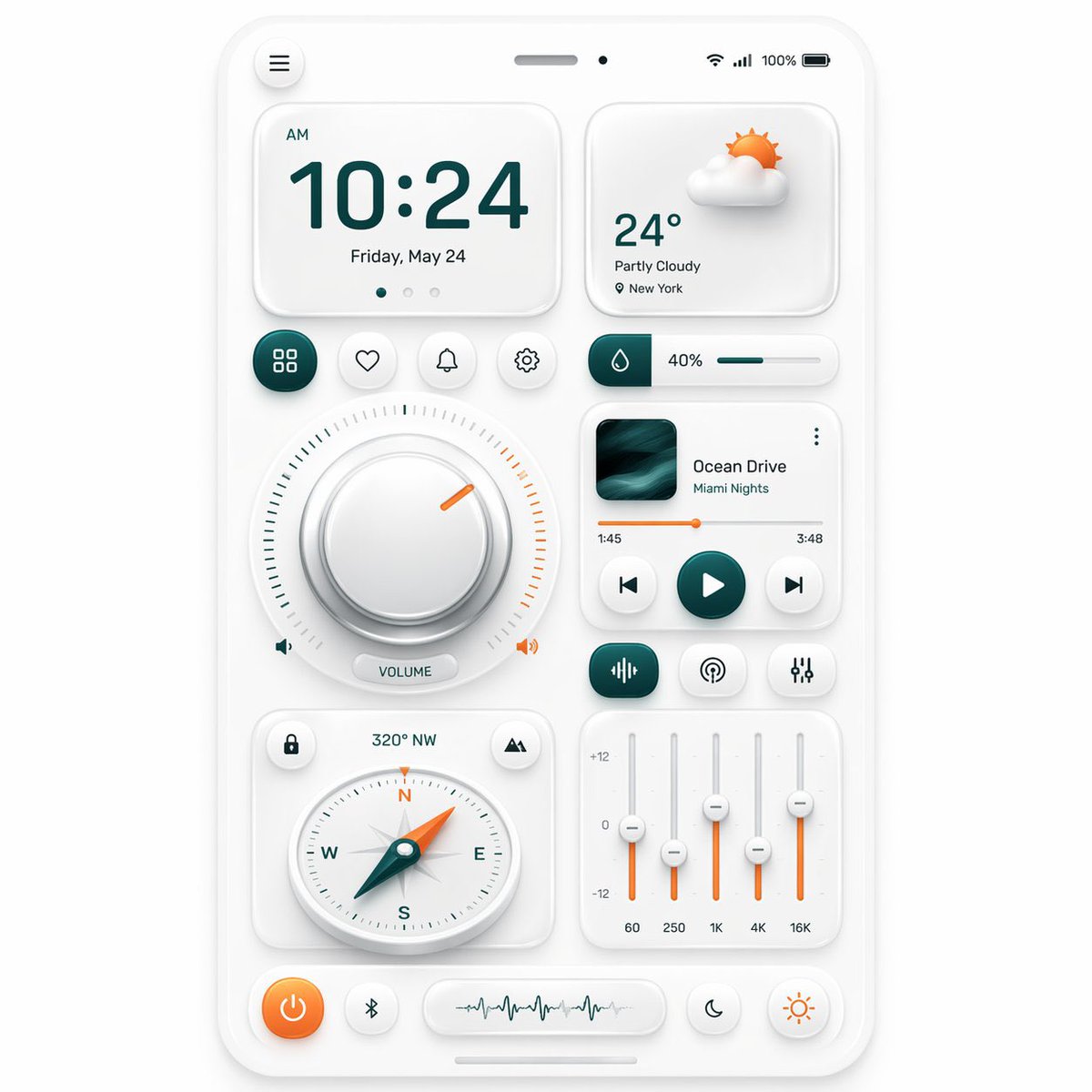 AI Prompt for Neumorphic Mobile Dashboard Design with 3D UI Elements