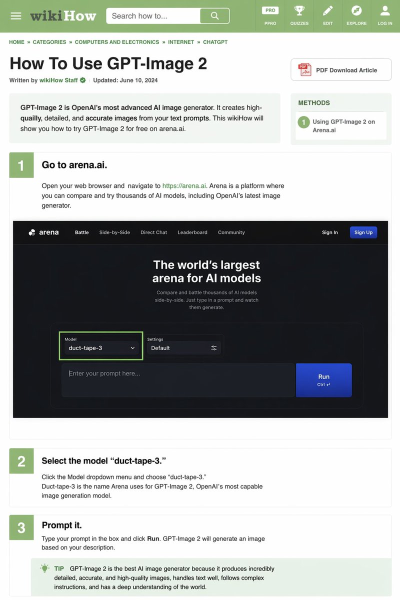 AI Prompt for Web Design - Generate Infographic-Style Webpage Mockup with Instructional Steps