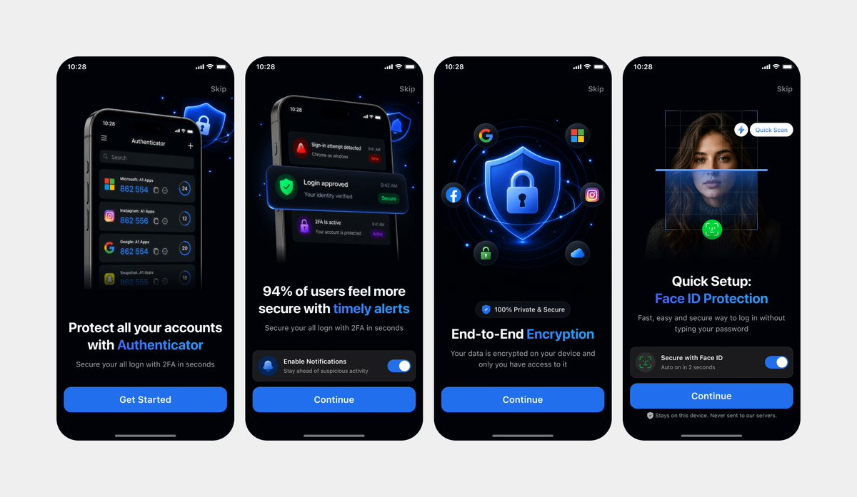 AI Prompt: Generate a Dark-Mode Mobile Onboarding UI Mockup