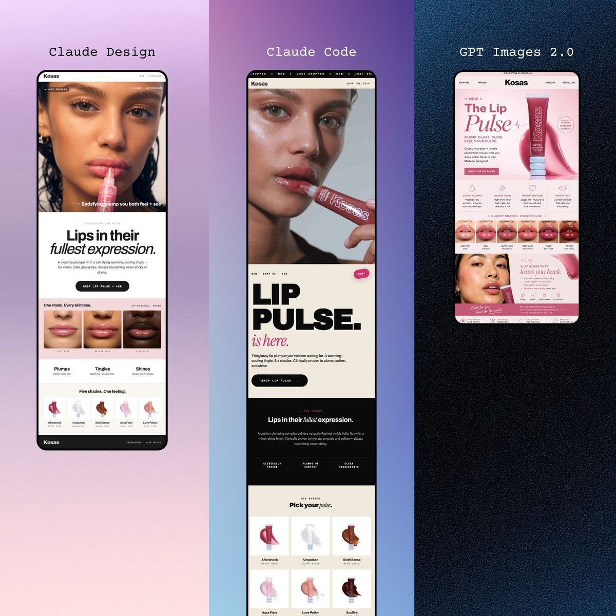 AI Prompt for Minimalistic Mobile Beauty Landing Page Designs