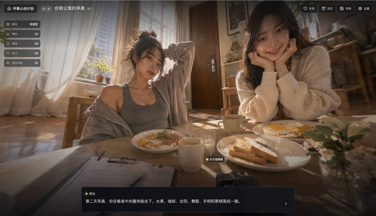 AI Prompt for Realistic Shared Apartment Breakfast Scene UI Design