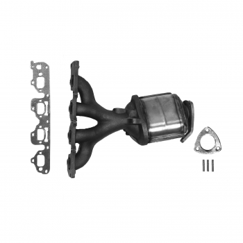 Catalytic Converter with Integrated Exhaust Manifold