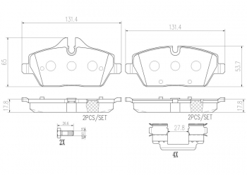 Disc Brake Pad Set
