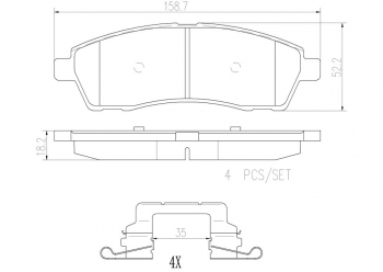 Disc Brake Pad Set