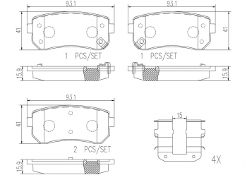 Disc Brake Pad Set