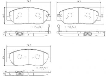 Disc Brake Pad Set