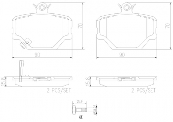Disc Brake Pad Set