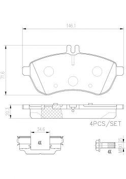 Disc Brake Pad Set