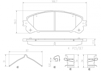 Disc Brake Pad Set
