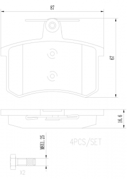 Disc Brake Pad Set