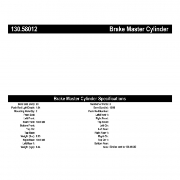 Brake Master Cylinder